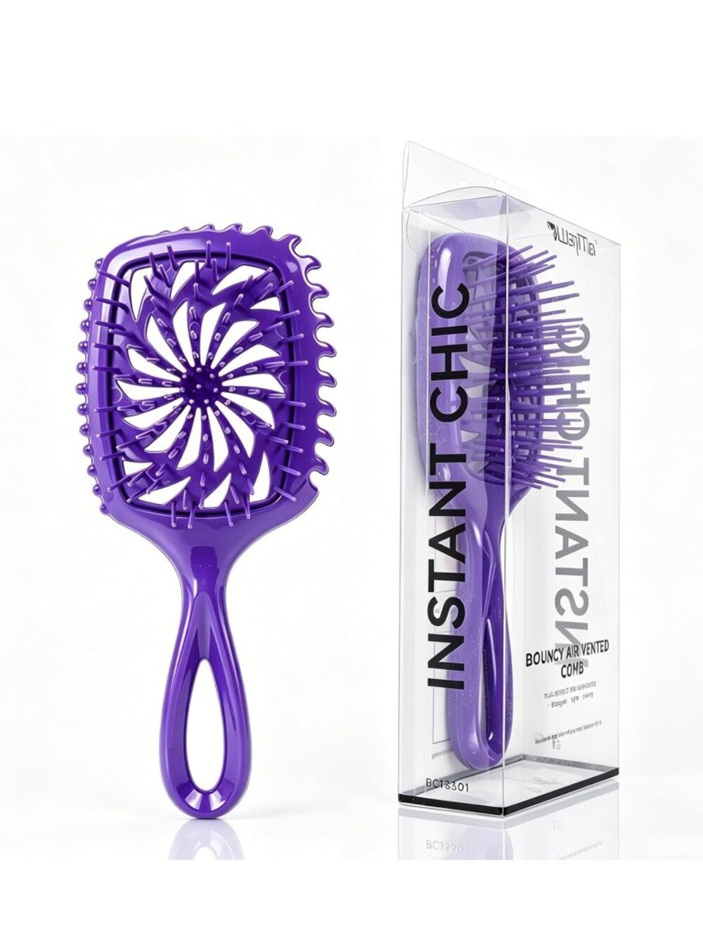 Detangler Hair Brush, Vented Paddle Brush for Wet Dry Hair